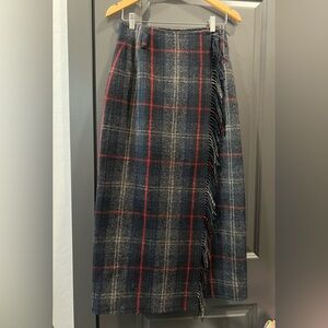 Eddie Bauer woman’s wool wrap skirt sz 10